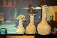 Image 1 of vases en feuilles de palmier 