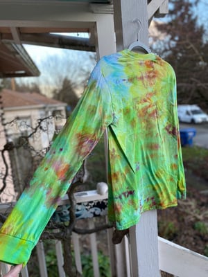 Image of SMALL Party At Your Own Pace Long Sleeve Tie Dye Shirt