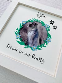 Image 3 of Personalised Pet Memory Keepsake Photo Frame - Custom Pet Remembrance Frame