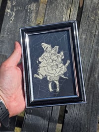 Image 1 of Cat Collection - Cat engravings with real preserved web- N