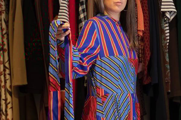 Image of Vestito a righe