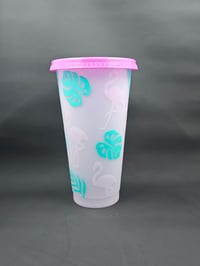 Image 1 of Flamingo Color Changing Cup