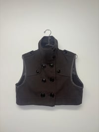 Image 2 of crop italian vest 