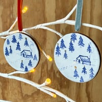 Image 2 of Christmas Cabin Dec - Medium, Multi-stars