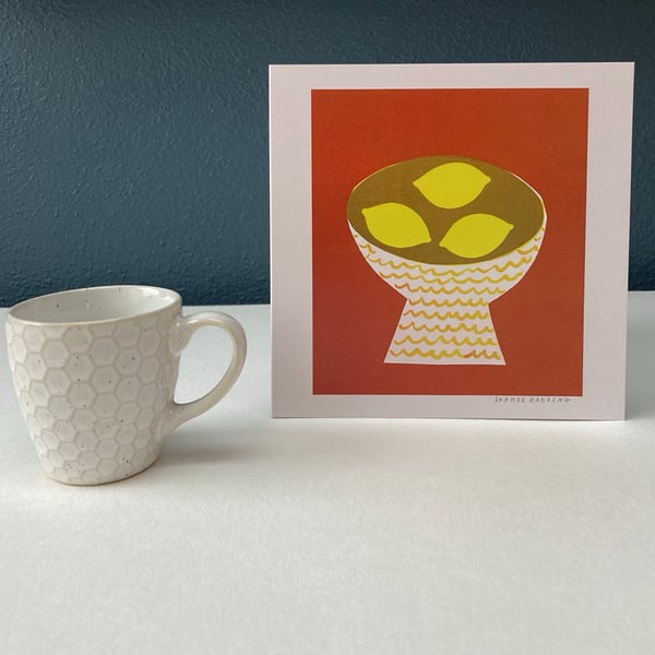 Image of A Bowl of Lemons card