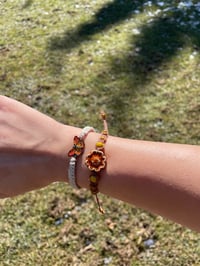 Image 1 of Flower & Butterfly bracelet stack 