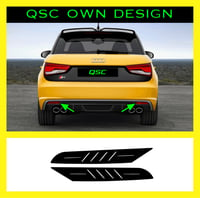 Image 2 of X2 Audi A1/S1 Rear Bumper Reflector Sticker/ Tint 