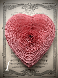 Image 2 of Antique Pink Heart Candy Boxes