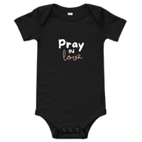 Image 2 of Pray in love -Baby short sleeve one piece