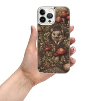 Image 18 of Boho Nature Cottagecore Inspired Hedgehogs Among Mushrooms Clear Case for iPhone®