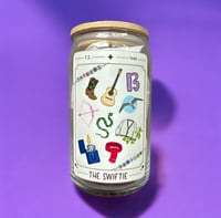 Image 2 of The Swiftie Tarot Card 16 OZ Glass Cup