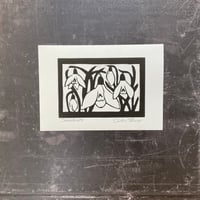 Image 1 of Snowdrops Woodcut