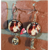 Image 1 of WHERE THEM FANS AT EARRINGS B