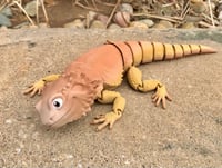 Image 3 of Bearded Dragon With Choice of Eye Color - 3D Printed Flexi Lizard