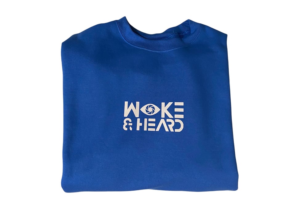 Image of Woke & Heard Crewneck (Blue)