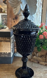 black diamond tiarra vintage candy dish