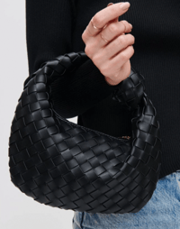 Image 2 of Black Woven Clutch