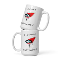 Image 1 of angry White glossy mug 