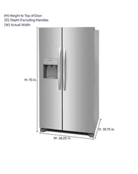 Image 1 of Frigidaire Fridge - FRSS26L3AF