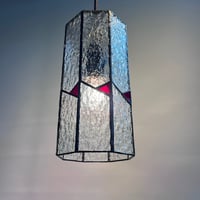 Image 2 of Octagonal Red Triangle Pendant