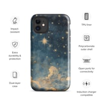 Image 2 of Celestial Night Sky Stars and Clouds Painting Tough Case for iPhone®