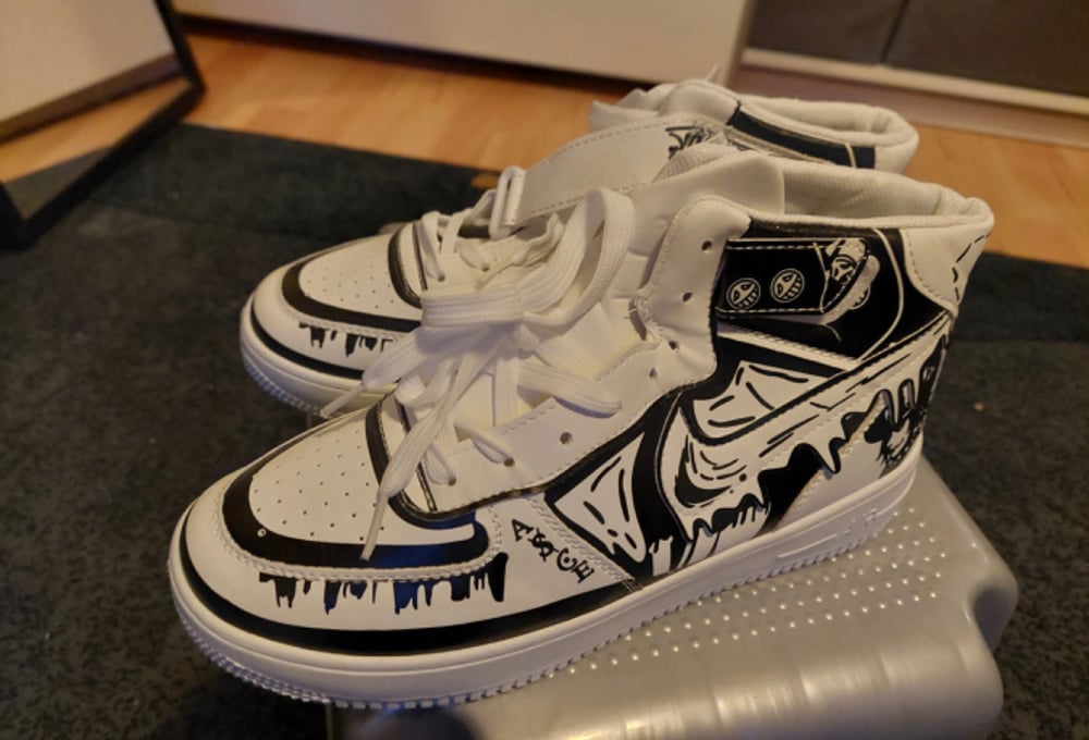 Image of One piece anime customize shoes