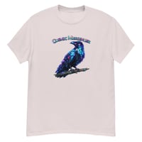 Image 1 of Cosmic Messenger Raven Shirt – Mystical Galaxy Crow Unisex T-Shirt | Celestial Raven Art 
