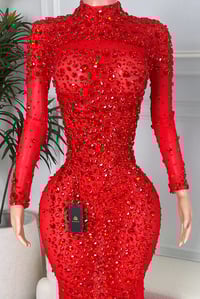 Image 9 of KAELIE BLACK FEATHER DRESS