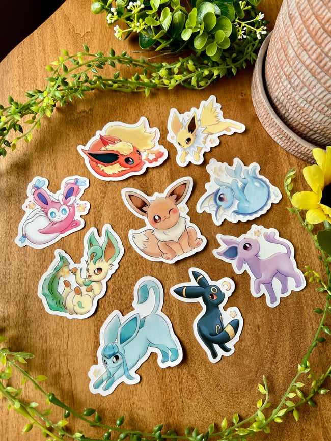 Star Eeveelution Stickers