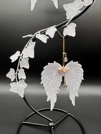 Image 3 of White Angel Wing Ivy Suncatcher
