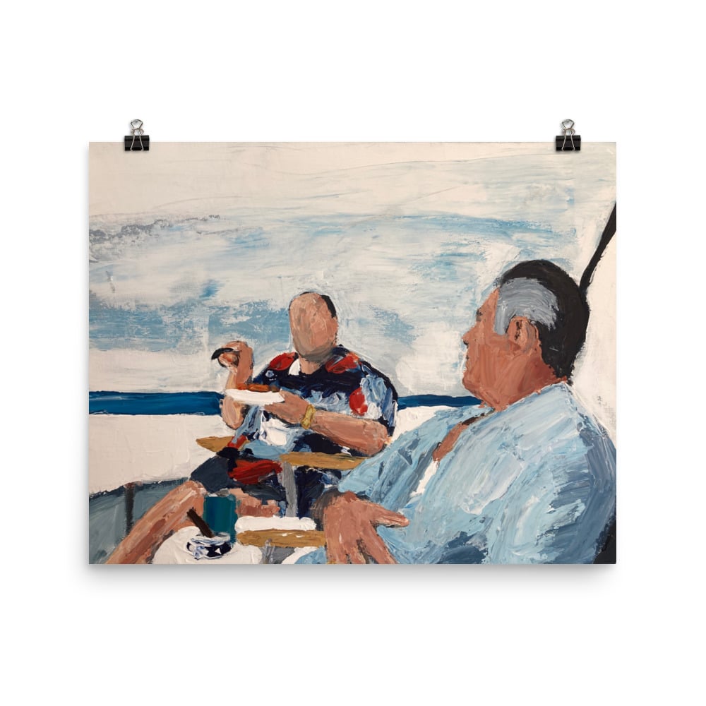 Image of Tony almost whacks Paulie (prints)