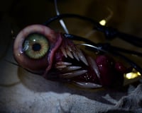 Image 11 of Twisted tongue pendant, Green Glow, ooak