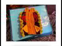 Image 2 of Crochet Cheeseburger Dog/Cat Sweater