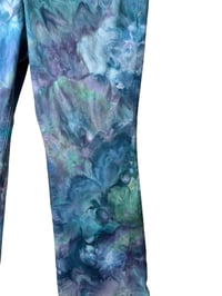Image 4 of ♻️ UPCYCLED 16 Average Lane Bryant Flare Jeans in Mermaid Ice Dye