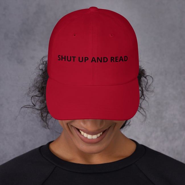 Shut Up & Read cap