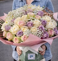 Image 2 of Rose bouquet ANY COLOUR  ( NOT RED ) 