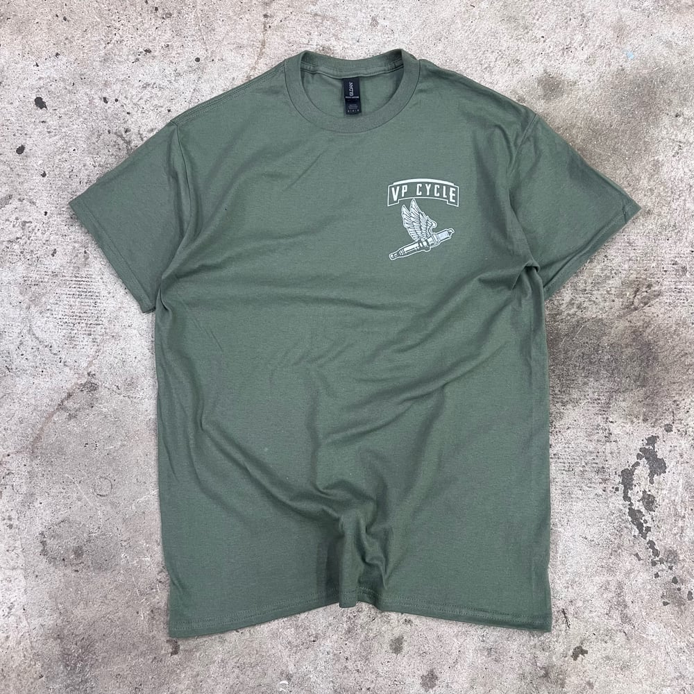 VPcycle Military Green Tee Shirt 