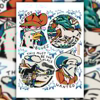 COWBOY BLUES" A4 PRINT