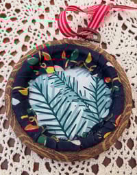 Image 2 of 3.5” Blue string of lights ornament