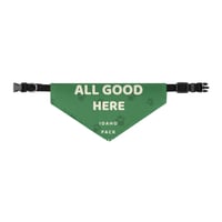 Image 3 of All Good Here Dog Bandana | Green