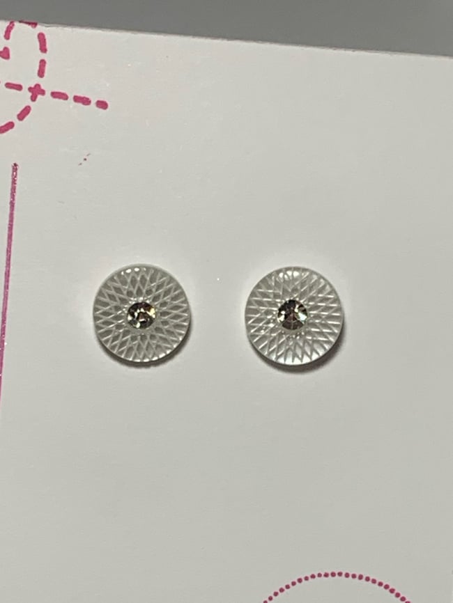 Light medallion earrings