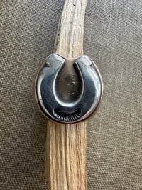 Image 1 of Bronze and Sterling Horseshoe Ring 