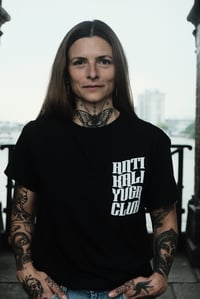 Image 1 of ANTI KALI YUGA CLUB /Shirt (Black/White)