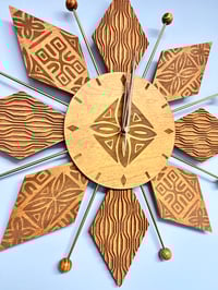 Image 3 of Tiki Starburst Clock
