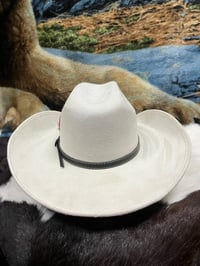 Image 3 of Suede Cowboy Hat White