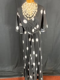 Black white Polka Dot pleated 