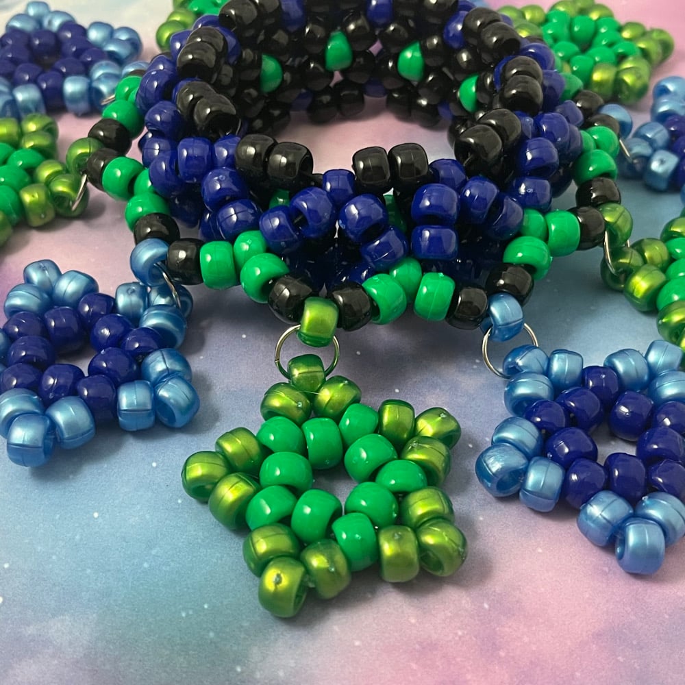 Image of Stars UFO Kandi Cuff Bracelet