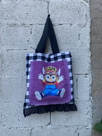 Image 2 of Bolsiña feita a man. ARALE VICHY. Deseño exclusivo!