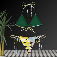 Image 4 of All-over print recycled string bikini