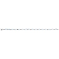 Image 2 of 7 1/2” 14k White Gold Opal Bracelet